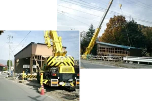 クレーン作業 倉庫移設 重量物運搬 諏訪エリア