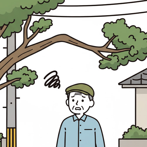 悩んでいる人のイラスト